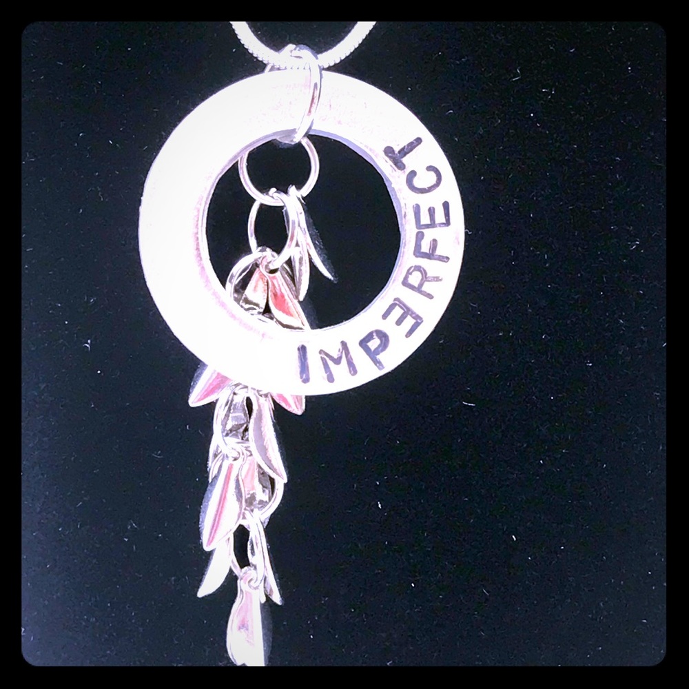 Unique hand-stamped one-of-a-kind necklace